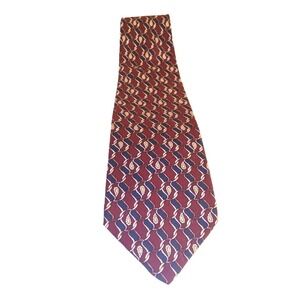 Geoffrey Beane Tie Mens Classic Multicolor 100% Silk Necktie Made In USA